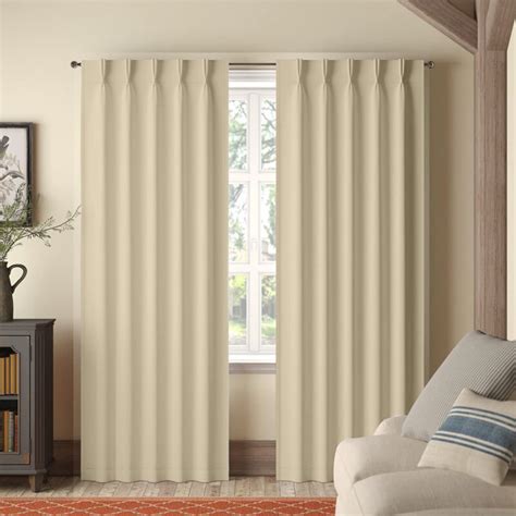 Buy Imora Double Pinch Pleat Short Width Curtain - Beige Online in ...