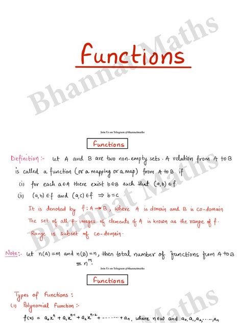 Image result for Functions Maths Notes