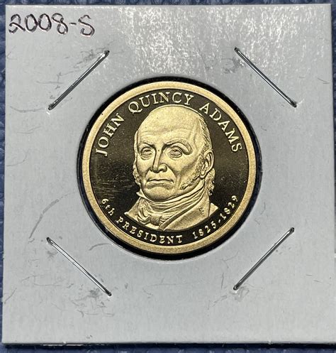 2008-S Presidential Gold Dollar ~ John Quincy Adams Cameo Proof - For ...