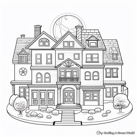 Houses Coloring Pages Printable