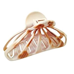 Parcelona French Rain Drop Ivory Beige Large Covered Spring Celluloid ...