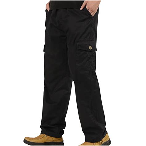 cllios Big and Tall Cargo Pants for Men Drawstring Work Trousers ...