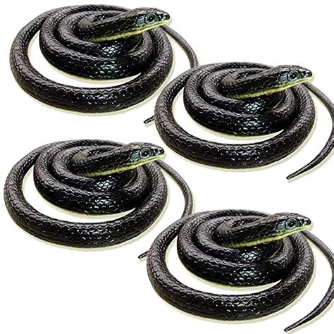 Buy Haven's Treasure Realistic Fake Rubber Snake Gag Toy Artificial ...