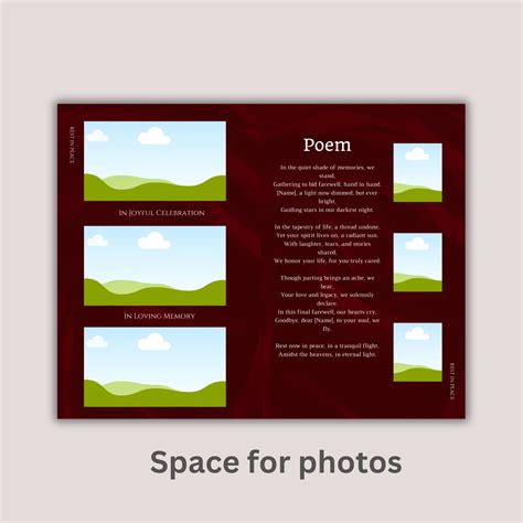 Image result for Male Funeral Program