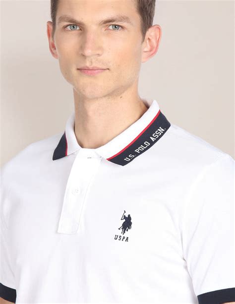 Printed Collar Pure Cotton Polo Shirt – U.S. Polo Assn. India