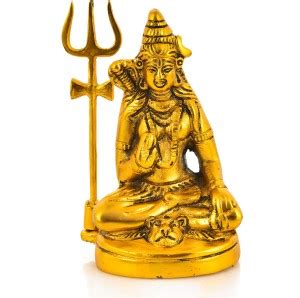Bhavikaa Lord Shiva Mahadev with Trishul Metal Statue / Lord Shiva Idol ...