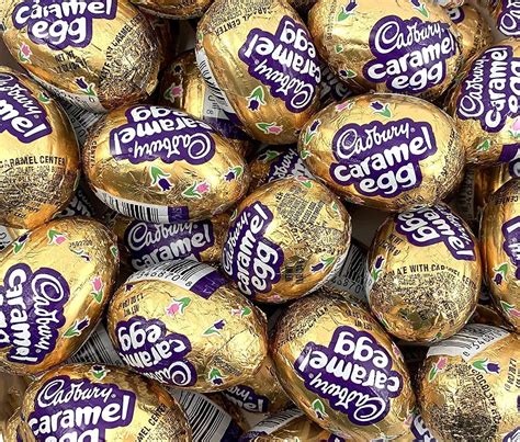 Amazon.com: Cadbury Caramel Eggs Large 1.2oz 13 pack count Chocolate ...