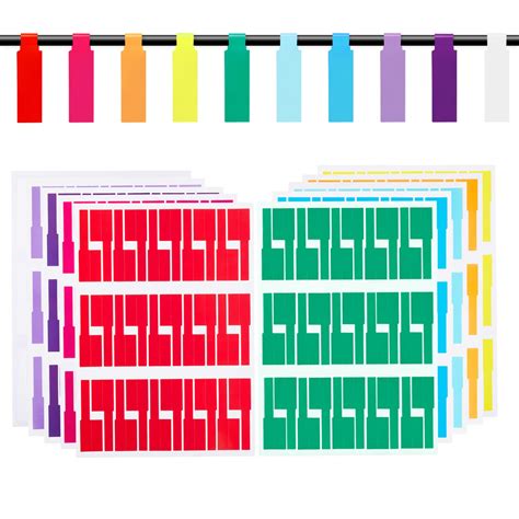 300 Cable Labels, JIQEZNL 10 Colors Cord Labels Tags for Electronics ...