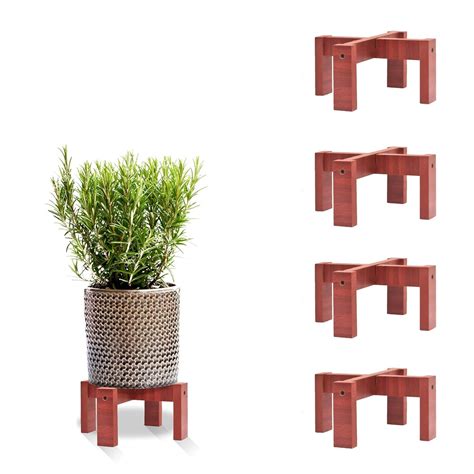 Dime Store Wooden Balcony Garden Plant Stand Patio Indoor- Plant Holder ...