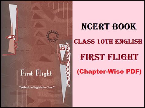 NCERT Book for Class 10 English First Flight PDF (2025-2026)