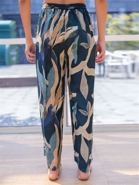 Block Print Pants- Buy Women's Palazzo Pants Online & Trousers | The Loom
