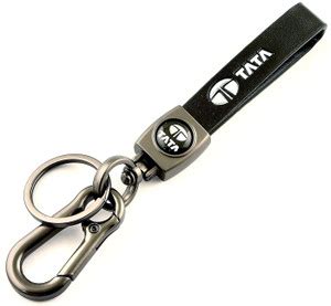 Daiyamondo Tata Stylish Leather Stripe keychain .best quality leather ...