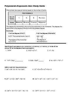 Image result for Exponent Study Guide