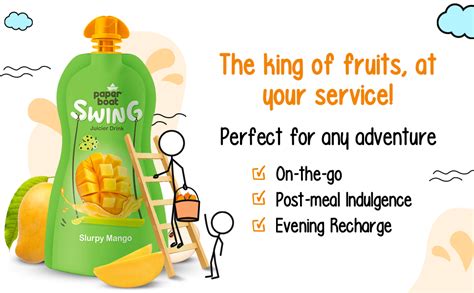 Paper Boat Swing Slurpy Mango Juice, No Added Preservatives, Colours ...