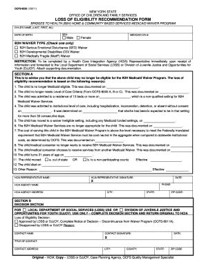 Fillable Online ocfs state ny OCFS-8026 Loss of Eligibility ...