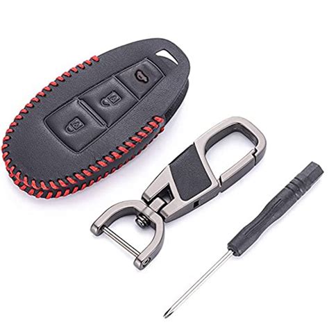 AUTOFRILL Leather Car Key Cover Compatible for Maruti Suzuki Ignis ...
