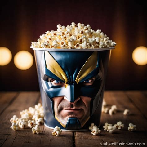 wolverine popcorn bucket Prompts | Stable Diffusion Online