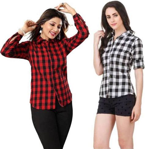 Red And Black Check Shirt - Buy Red And Black Check Shirt online at ...
