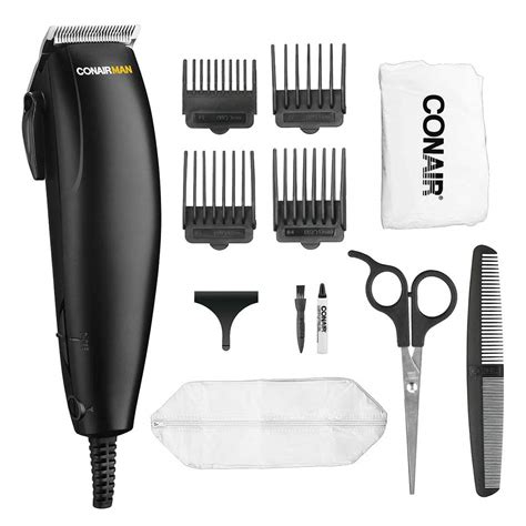 Buy ConairMAN 12-piece Hair Clipper, Great for Travel with Dual-Voltage ...