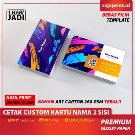 Jual Cetak Kartu Nama /Free Box / Print Kartu Nama / Kartu Nama Custom ...