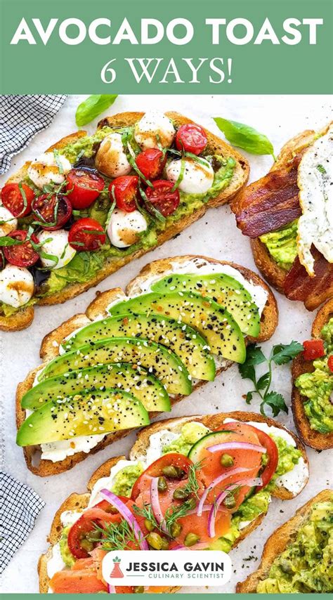 Avocado Toast (6 Easy Recipes!) | Recipe | Avocado recipes breakfast ...