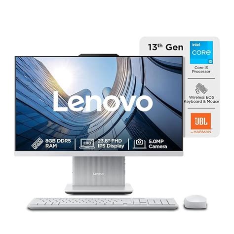 Lenovo IdeaCentre AIO 13th Gen Core™ i3-1315U 24" FHD IPS (8GB RAM ...