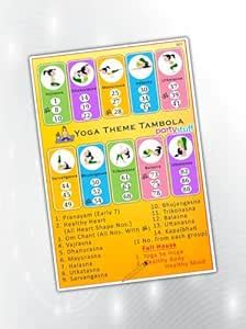 Party Stuff Yoga theme Tambola Housie in Group Number Kukuba (40 cards ...