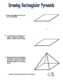 How to Draw a Rectangular Pyramid 的图像结果
