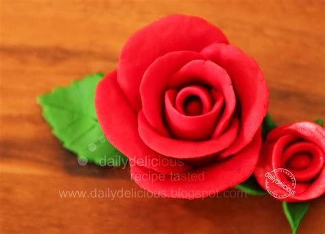 Fondant Rose Instructions 的图像结果