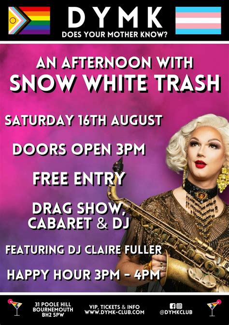 SNOW WHITE TRASH! - DYMK Nightclub - Drag Show, Cabaret & DJ, DYMK Bar ...