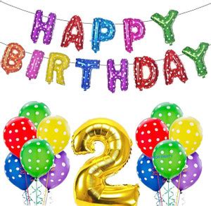 Flipkart.com | MANOR PARTY Solid 2nd Birthday Decoration Items ...