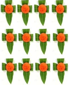 divyakosh Mango Leaves and Flowers Decoration at Home | Easy Simple ...