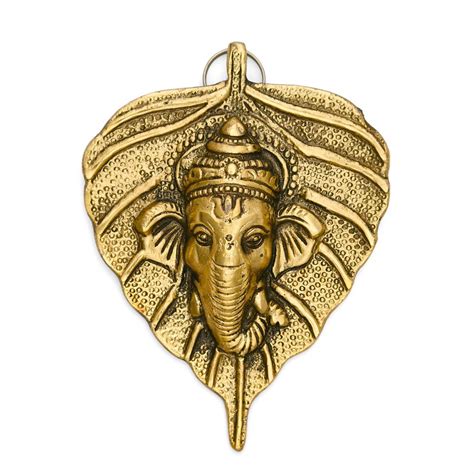 Buy Diya Home Metal Pan Patta Ganesh Decorative Wall Hanging Showpiece ...