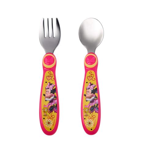 Buy The First Years Disney Baby Minnie Mouse Stainless Steel Flatware ...