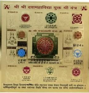 The Himalayan Collections SAMPOORN DASH MAHAVIDYA PUJA YANTRA-23 Copper ...