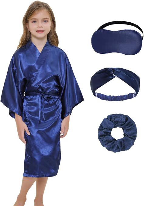 JIKAJA Girls Satin Robe Set for Spa, Birthday, Wedding, India | Ubuy