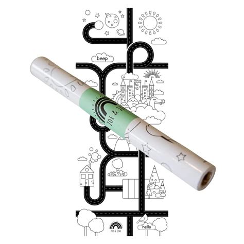 Buy Zoe & Jim Giant Coloring Paper roll for Kids. Large Coloring Roll ...