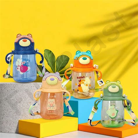 Water Bottle Anti-Leak Kids Cartoon School Water Bottle, 450 ML BPA Fr ...