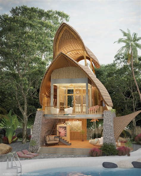 Image result for Simple Bamboo House Design