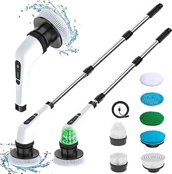 Electric Spin Scrubber Rechargeable Cleaning Brush, Cordless and ...