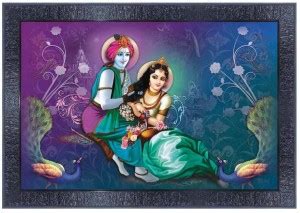 pnf Radha Krishna Wood Photo Frames with Acrylic Sheet (Glass)13677 ...