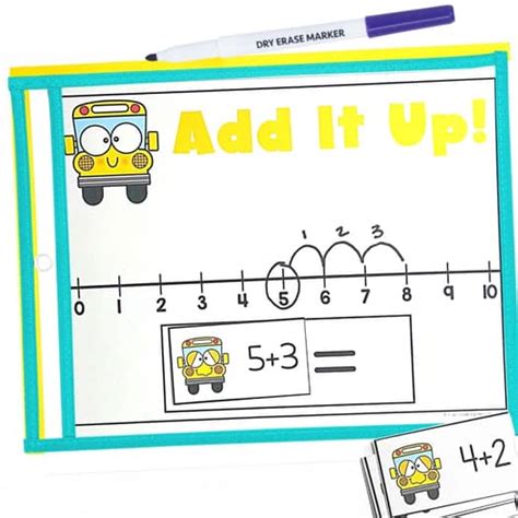 Image result for Adding Using a Num Ber Line First Grade