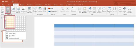 Image result for How to Add Table in PowerPoint