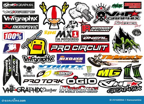 Motocross Logo Symbol Or Icon Cartoon Vector | CartoonDealer.com #250973395