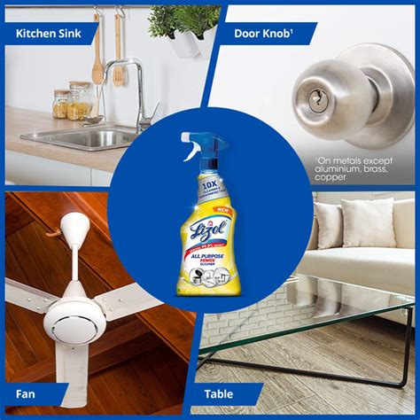 Buy Lizol Disinfectant Multi-Purpose Power Cleaner Liquid Spray - 450ml ...