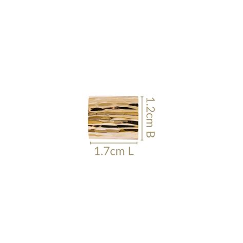 Jewellery Online - Premium Natural Allure Sleek Gold Huggies | Nestasia