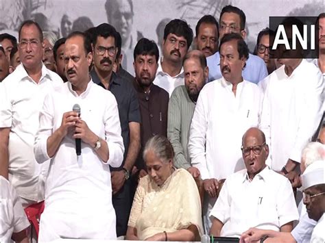 "Let's not be emotional about this..." Ajit Pawar supports Sharad Pawar ...
