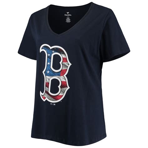 Women's plus size red sox shirts online