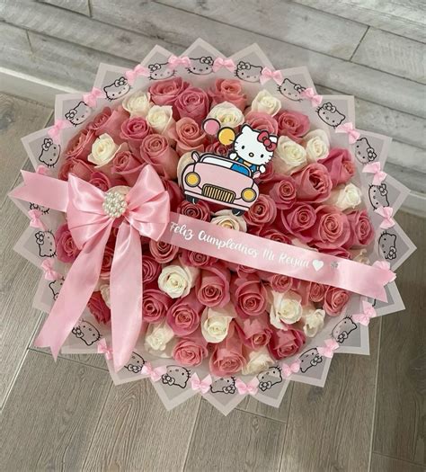 hello kitty flower bouquet inspo | Luxury flower bouquets, Boquette ...