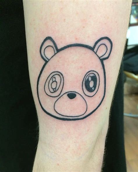 Kanye West Graduation Bear Tattoo